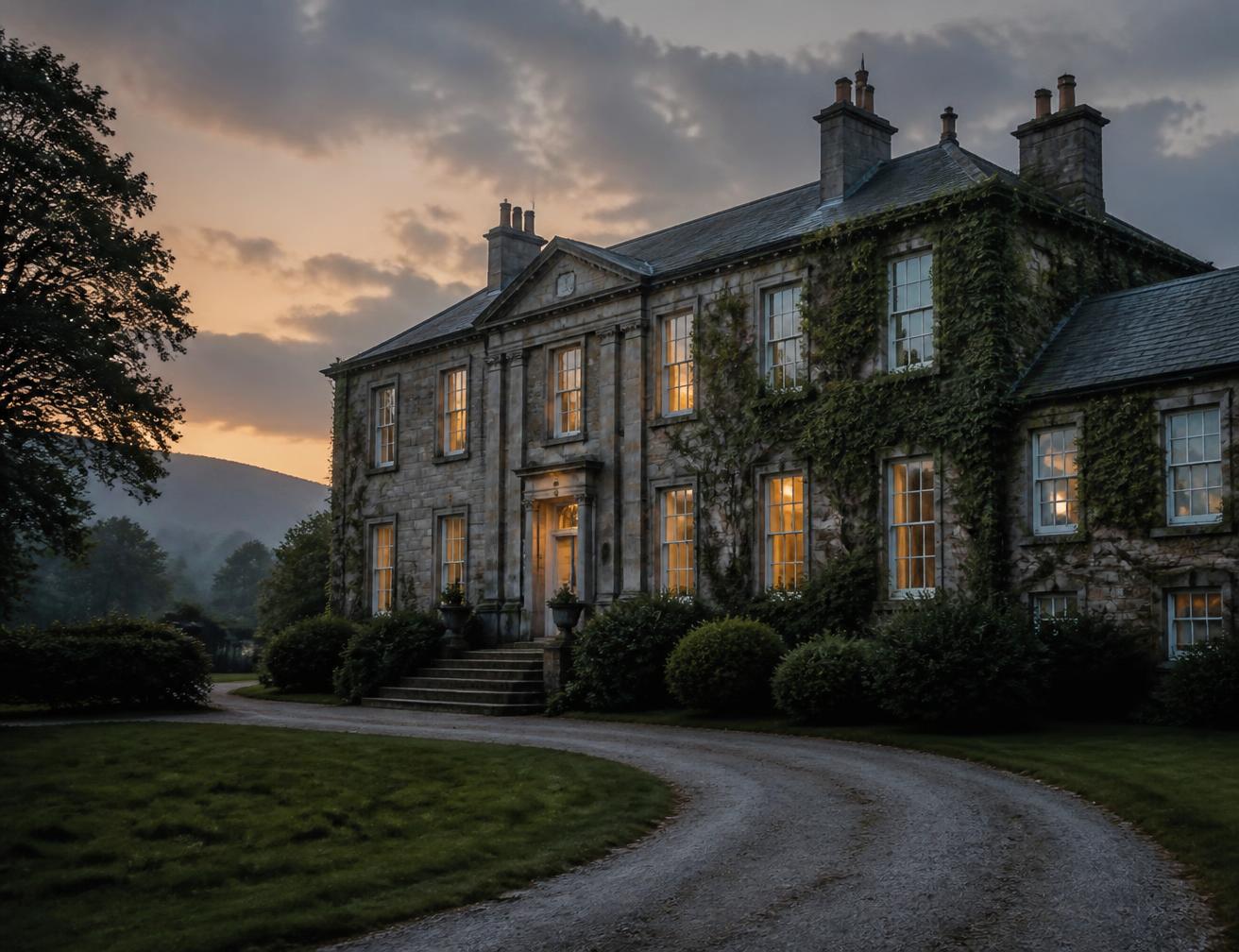 Balintubbert House at dusk